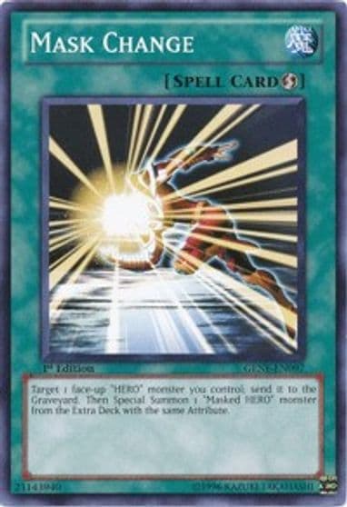Mask Change Generation Force Yu-Gi-Oh! card