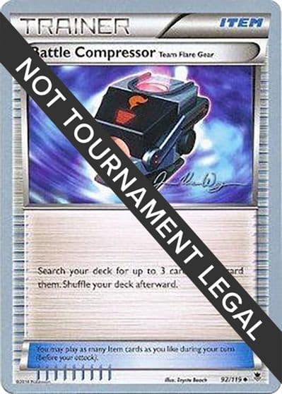 Battle Compressor (Team Flare Gear) - 2015 (Jacob Van Wagner) World Championship Decks Pokemon card