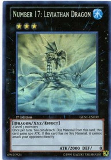 Number 17 Leviathan Dragon Ghost Rare Generation Force Yu-Gi-Oh! card