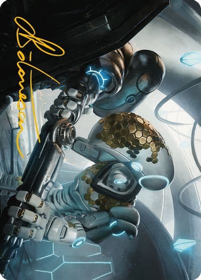 Myr Kinsmith Art Card Gold Stamped Signature Art Series: Phyrexia: All Will Be One Magic card