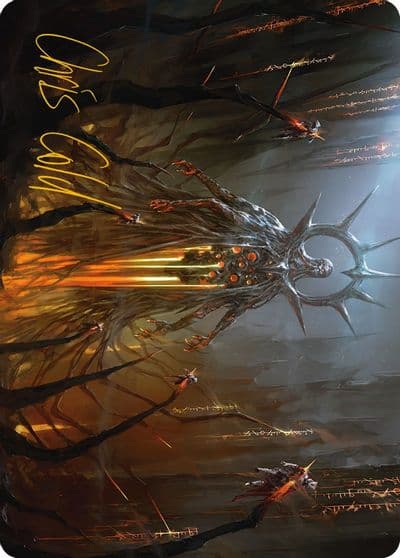Solphim Mayhem Dominus Art Card Gold Stamped Signature Art Series: Phyrexia: All Will Be One Magic card