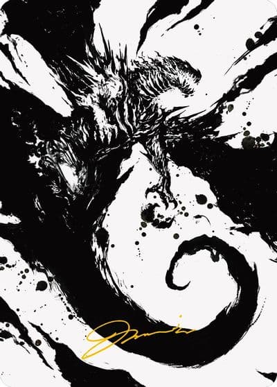 Capricious Hellraiser Art Card Gold Stamped Signature Art Series: Phyrexia: All Will Be One Magic card