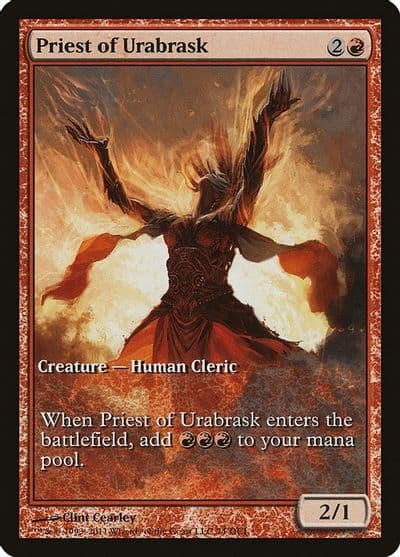 Priest of Urabrask Game Day & Store Championship Promos Magic card