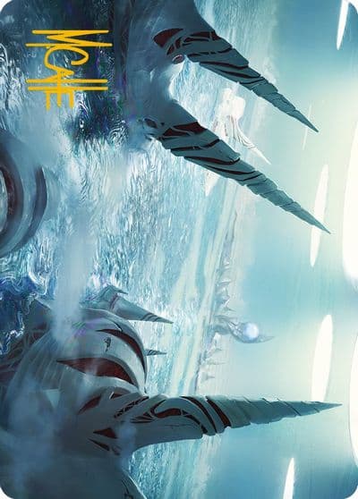 Seachrome Coast Art Card Gold Stamped Signature Art Series: Phyrexia: All Will Be One Magic card
