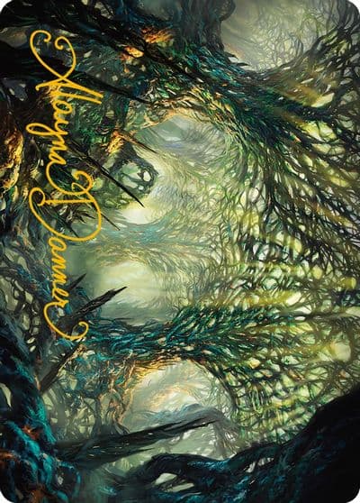 The Hunter Maze Art Card Gold Stamped Signature Art Series: Phyrexia: All Will Be One Magic card