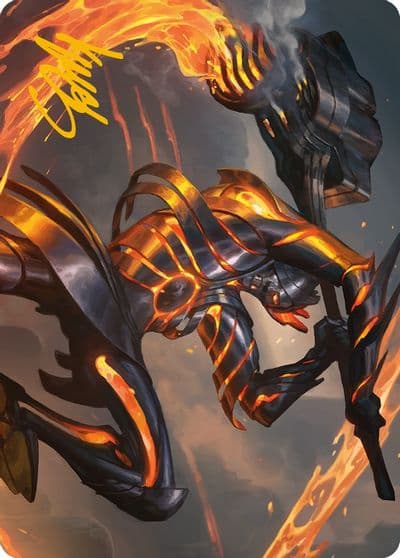 Forgehammer Centurion Art Card Gold Stamped Signature Art Series: Phyrexia: All Will Be One Magic card