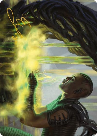 Necrogen Communion Art Card Gold Stamped Signature Art Series: Phyrexia: All Will Be One Magic card