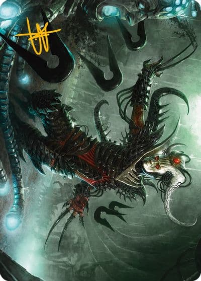 Vraan Executioner Thane Art Card Gold Stamped Signature Art Series: Phyrexia: All Will Be One Magic card