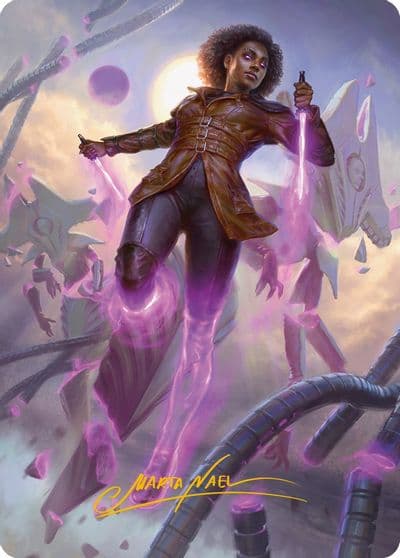 Kaya Intangible Slayer Art Card Gold Stamped Signature Art Series: Phyrexia: All Will Be One Magic card
