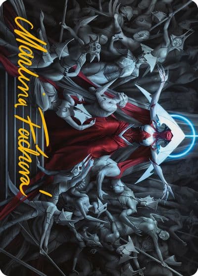 Elesh Norn Mother of Machines Art Card 2 81 Gold Stamped Signature Art Series: Phyrexia: All Will Be One Magic card