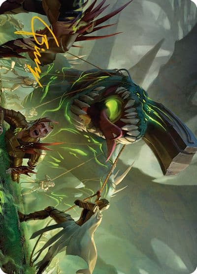Noxious Assault Art Card Gold Stamped Signature Art Series: Phyrexia: All Will Be One Magic card