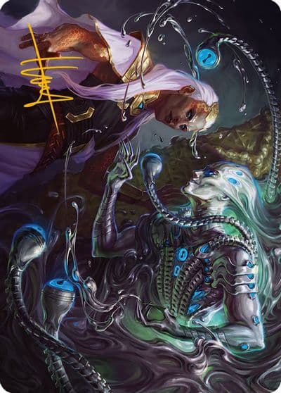 Mirage Mockery Art Card Gold Stamped Signature Art Series: Phyrexia: All Will Be One Magic card