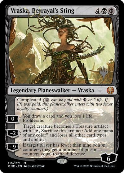 Vraska Betrayals Sting Promo Pack: Phyrexia: All Will Be One Magic card