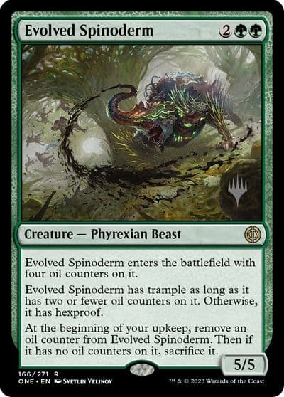 Evolved Spinoderm Promo Pack: Phyrexia: All Will Be One Magic card