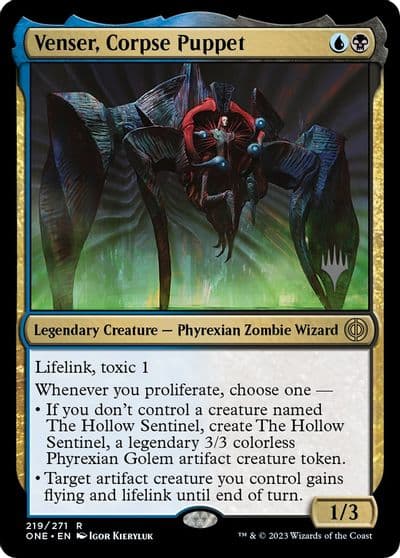 Venser Corpse Puppet Promo Pack: Phyrexia: All Will Be One Magic card