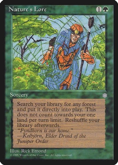 Natures Lore Ice Age Magic card