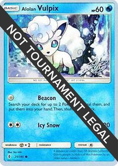 Alolan Vulpix - 2017 (Zachary Bokhari) World Championship Decks Pokemon card