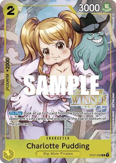 Charlotte Pudding Online Regional 2023 Winner One Piece Promotion Cards One Piece card