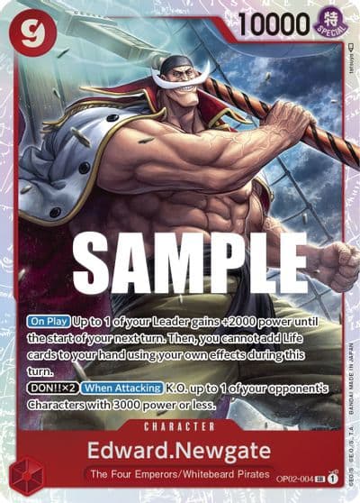 EdwardNewgate 004 Paramount War One Piece card