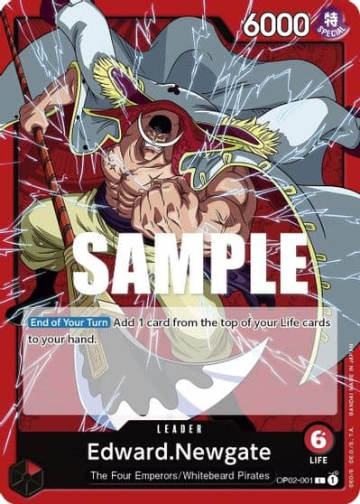 EdwardNewgate 001 Paramount War One Piece card
