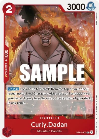 CurlyDadan Paramount War One Piece card