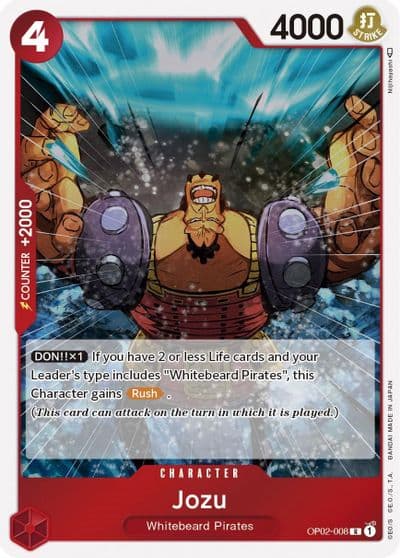 Jozu Paramount War One Piece card