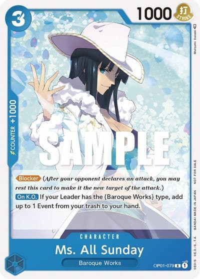 Ms All Sunday Promotion Pack 2023 One Piece Promotion Cards One Piece card