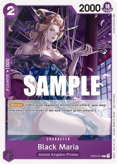 Black Maria Tournament Pack Vol 2 One Piece Promotion Cards One Piece card