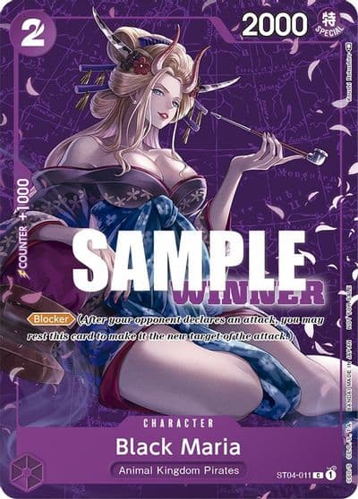 Black Maria Tournament Pack Vol 2 Winner One Piece Promotion Cards One Piece card