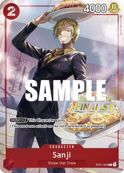 Sanji Offline Regional 2023 Finalist One Piece Promotion Cards One Piece card
