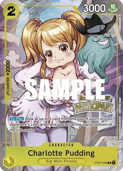 Charlotte Pudding Offline Regional 2023 Participant One Piece Promotion Cards One Piece card