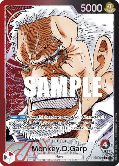 MonkeyDGarp 002 Alternate Art Paramount War One Piece card