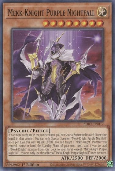 Mekk Knight Purple Nightfall Structure Deck: Beware of Traptrix Yu-Gi-Oh! card