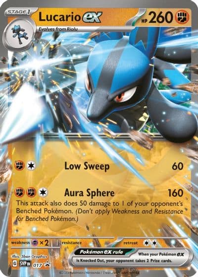 Lucario ex - 017 SV: Scarlet & Violet Promo Cards Pokemon card