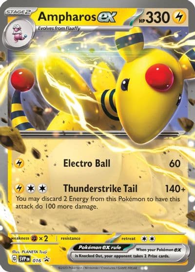 Ampharos ex - 016 SV: Scarlet & Violet Promo Cards Pokemon card