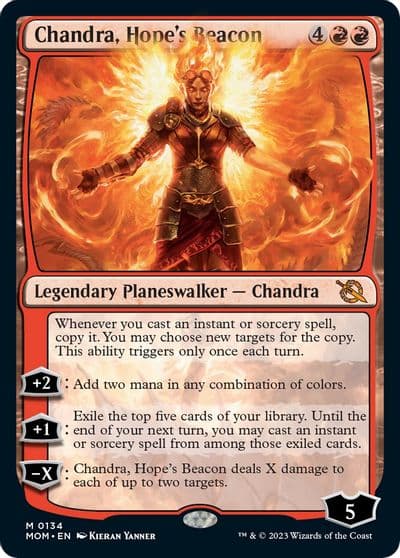 Chandra Hopes Beacon March of the Machine Magic card