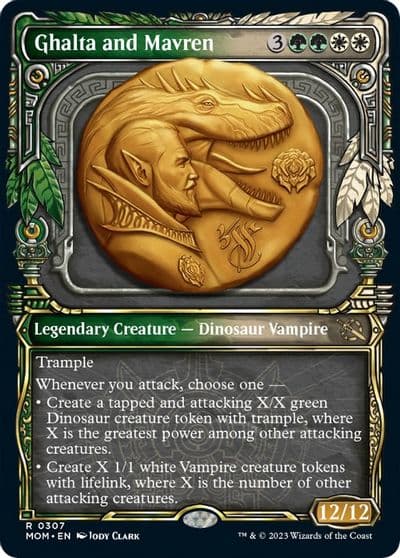 Ghalta and Mavren Showcase March of the Machine Magic card