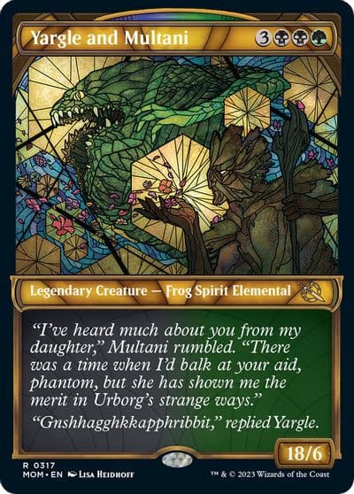 Yargle and Multani Showcase March of the Machine Magic card