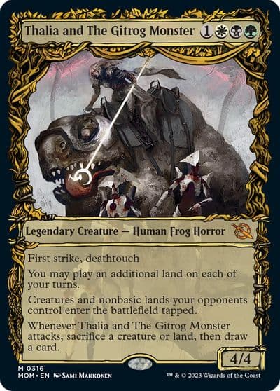 Thalia and The Gitrog Monster Showcase March of the Machine Magic card