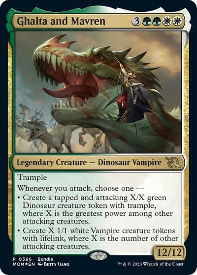 Ghalta and Mavren MOM Bundle Unique and Miscellaneous Promos Magic card