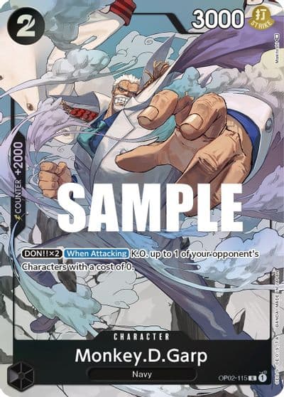 MonkeyDGarp 115 Alternate Art Paramount War One Piece card