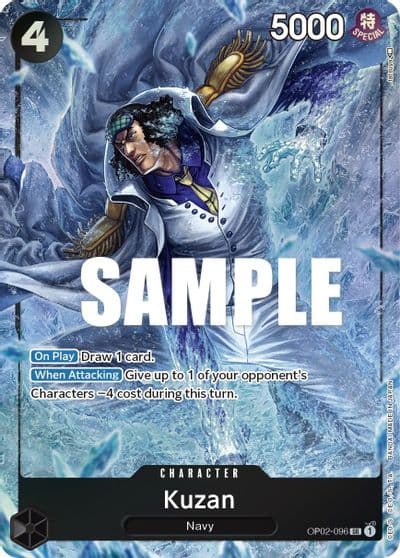 Kuzan 096 Alternate Art Paramount War One Piece card