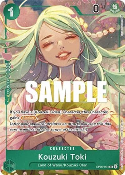 Kouzuki Toki Box Topper Paramount War One Piece card