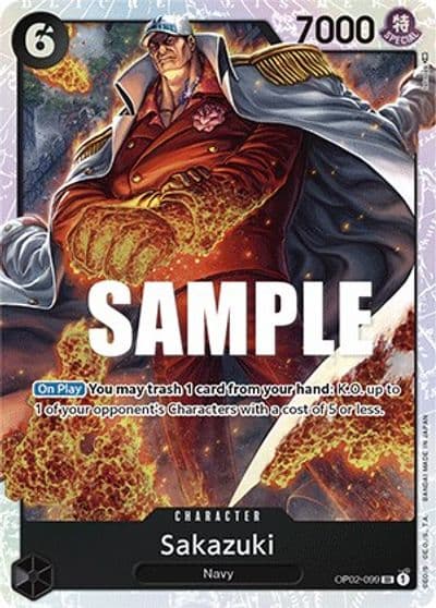 Sakazuki Paramount War One Piece card