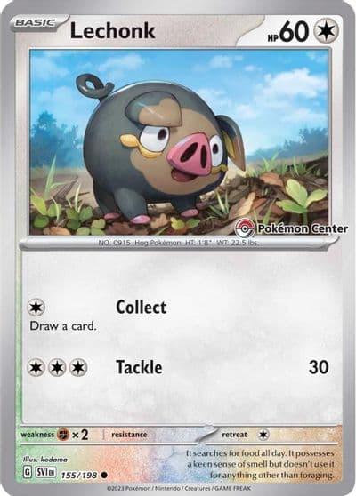 Lechonk (Pokemon Center Exclusive) Miscellaneous Cards & Products Pokemon card