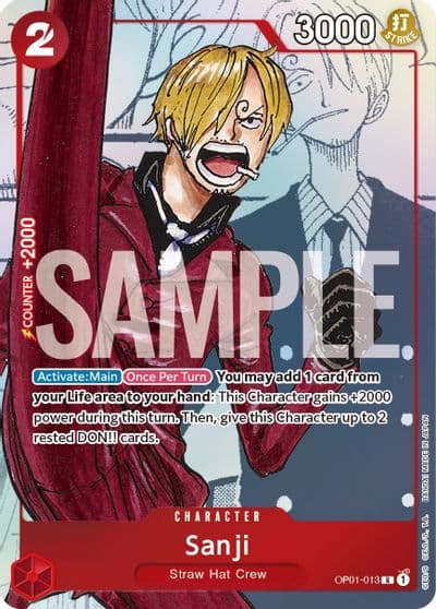 Sanji OP01 013 Alternate Art One Piece Promotion Cards One Piece card