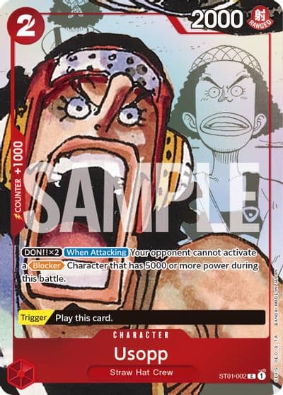 Usopp ST01 002 Alternate Art One Piece Promotion Cards One Piece card