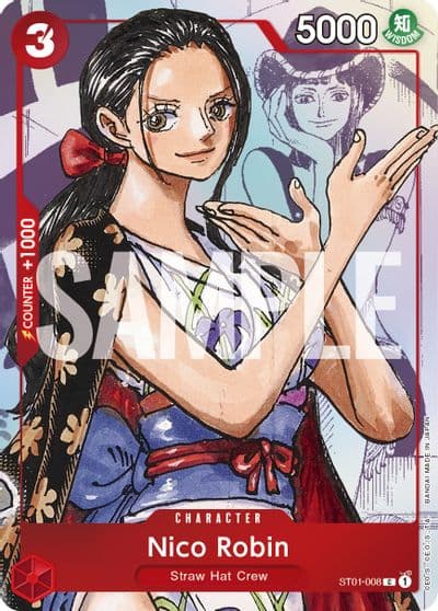 Nico Robin ST01 008 Alternate Art One Piece Promotion Cards One Piece card
