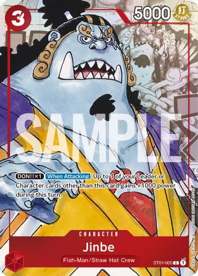 Jinbe ST01 005 Alternate Art One Piece Promotion Cards One Piece card