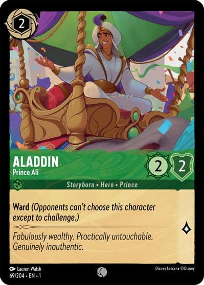 Aladdin Prince Ali The First Chapter Lorcana card